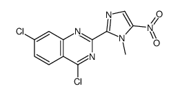 4,7-dichloro-2-(1-methyl-5-nitroimidazol-2-yl)quinazoline Structure