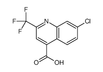 7-chloro-2-(trifluoromethyl)quinoline-4-carboxylic acid Structure
