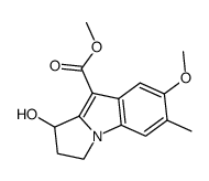 1-Hydroxy-7-methoxy-6-methyl-2,3-dihydro-1H-pyrrolo[1,2-a]indole-9-carboxylic acid methyl ester Structure