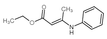 3-(苯基氨基)-2-丁烯酸乙酯结构式