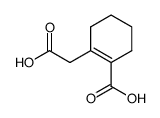 2-(Carboxymethyl)-1-cyclohexene-1-carboxylic acid Structure