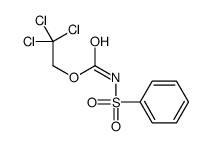2,2,2-trichloroethyl N-(benzenesulfonyl)carbamate结构式