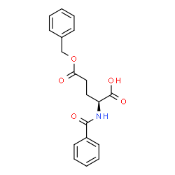 N-Benzoyl-L-glutamic acid 5-benzyl ester Structure