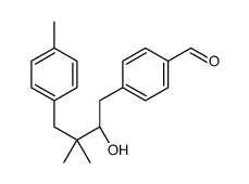 4-[(2S)-2-hydroxy-3,3-dimethyl-4-(4-methylphenyl)butyl]benzaldehyde Structure