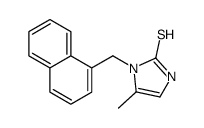 4-methyl-3-(naphthalen-1-ylmethyl)-1H-imidazole-2-thione Structure