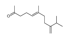 (E)-6,10-Dimethyl-9-methylene-5-undecen-2-one Structure