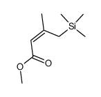 methyl (Z)-3-methyl-4-(trimethylsilyl)-2-butenoate Structure