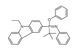 tert-butyl-(9-ethylcarbazol-3-yl)-phenoxy-phenylimino-λ5-phosphane Structure
