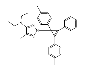2-[1,2-Bis(4-methylphenyl)-3-phenyl-2-cyclopropen-1-yl]-N,N-diethyl-5-methyl-2H-1,2,3-triazol-4-amine Structure
