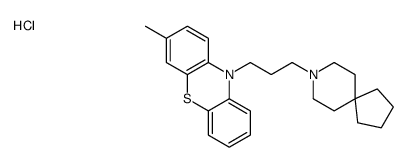 10-[3-(8-azaspiro[4.5]decan-8-yl)propyl]-3-methylphenothiazine,hydrochloride Structure