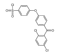 4-[4-(2,5-dichlorobenzoyl)phenoxy]benzenesulfonyl chloride Structure