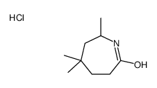 Hexahydro-5,5,7-trimethyl-2H-azepin-2-one结构式
