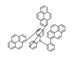 2-pyren-1-yl-N,N-bis(4-pyren-1-ylphenyl)aniline Structure
