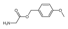 Amino-acetic acid 4-methoxy-benzyl ester结构式