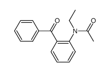 N-ethyl-N-(o-benzoylphenyl)acetamide结构式