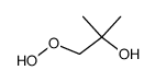 1-hydroperoxy-2-methylpropan-2-ol结构式