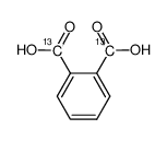 Phthalic Acid-13C2 Structure
