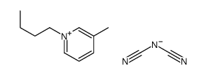 N-正丁基-3-甲基吡啶二氰胺盐结构式