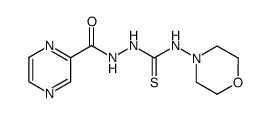 N-morpholino-2-(pyrazine-2-carbonyl)hydrazine-1-carbothioamide Structure