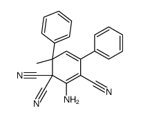 2-Amino-6-methyl-4,6-diphenyl-2,4-cyclohexadiene-1,1,3-tricarbonitrile Structure