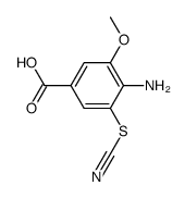 4-amino-3-methoxy-5-thiocyanatobenzoic acid结构式