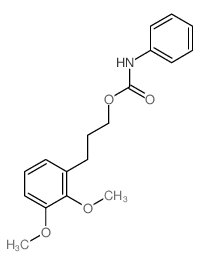 Benzenepropanol,2,3-dimethoxy-, 1-(N-phenylcarbamate) Structure