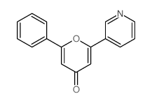 2-phenyl-6-pyridin-3-yl-pyran-4-one结构式