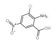 2-氨基-3-氯-5-硝基苯甲酸结构式