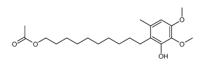6-(10-acetoxydecyl)-2,3-dimethoxy-5-methylphenol结构式