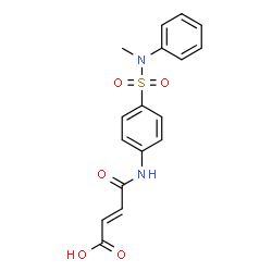 (E)-4-[4-[methyl(phenyl)sulfamoyl]anilino]-4-oxobut-2-enoic acid结构式