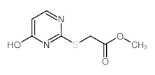 Methyl [(4-hydroxypyrimidin-2-yl)thio]acetate Structure