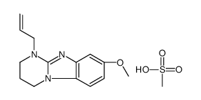 methanesulfonic acid,8-methoxy-1-prop-2-enyl-3,4-dihydro-2H-pyrimido[1,2-a]benzimidazole Structure