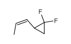 cis-2,2-difluoro-1-(1-propenyl)cyclopropane结构式