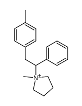 1-methyl-1-(1-phenyl-2-(p-tolyl)ethyl)pyrrolidin-1-ium结构式