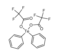 diphenyltellurium(IV) bis(trifluoroacetate) Structure