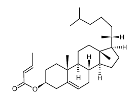 trans-3β-cholest-5-en-3-yl but-2-enoate Structure