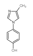 4-(4-甲基-1H-咪唑)苯酚结构式