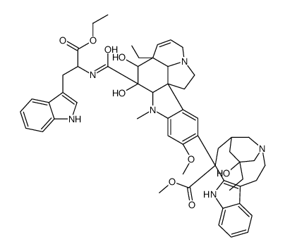 Vincaleukoblastine, O(sup 4)-deacetyl-3-de(methoxycarbonyl)-3-(((2-eth oxy-1-(1H-indol-3-ylmethyl)-2-oxoethyl)amino)carbonyl)-, (3(R))- Structure