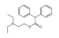 S-[2-(diethylamino)ethyl] 2,2-diphenylethanethioate结构式