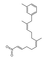 1-(2,6-dimethyl-11-nitroundeca-2,6,10-trienyl)-3-methylbenzene Structure