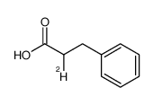 α-deuterio-3-phenylpropionic acid Structure
