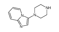 3-(哌嗪-1-基)咪唑并[1,2-a]吡啶结构式