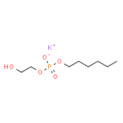 Potassium hexyl 2-hydroxyethyl phosphate结构式