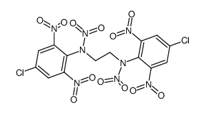 N,N'-bis-(4-chloro-2,6-dinitro-phenyl)-N,N'-dinitro-ethylenediamine结构式