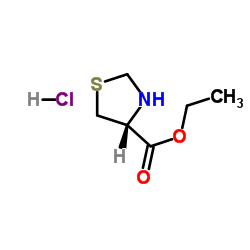L-硫代脯氨酸乙酯盐酸盐结构式