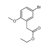 (5-溴-2-甲氧基苯基)-乙酸乙酯结构式