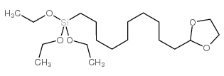 三乙氧基甲硅烷基十一醛乙二醇缩醛结构式