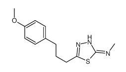 5-[3-(4-methoxyphenyl)propyl]-N-methyl-1,3,4-thiadiazol-2-amine Structure