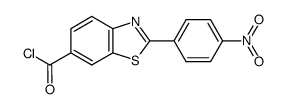 2-(4-nitrophenyl)benzothiazole-6-carbonyl chloride Structure