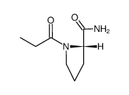 2-Pyrrolidinecarboxamide,1-(1-oxopropyl)-,(S)-(9CI) picture